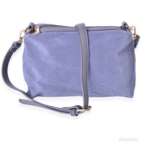 Gray Faux Leather Set of 2 Handbag (12.2x6.4 in) - Picture 3 of 7